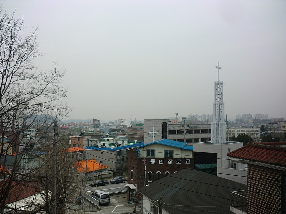 안성 시가지 전경 — 안성 검정고시 과외