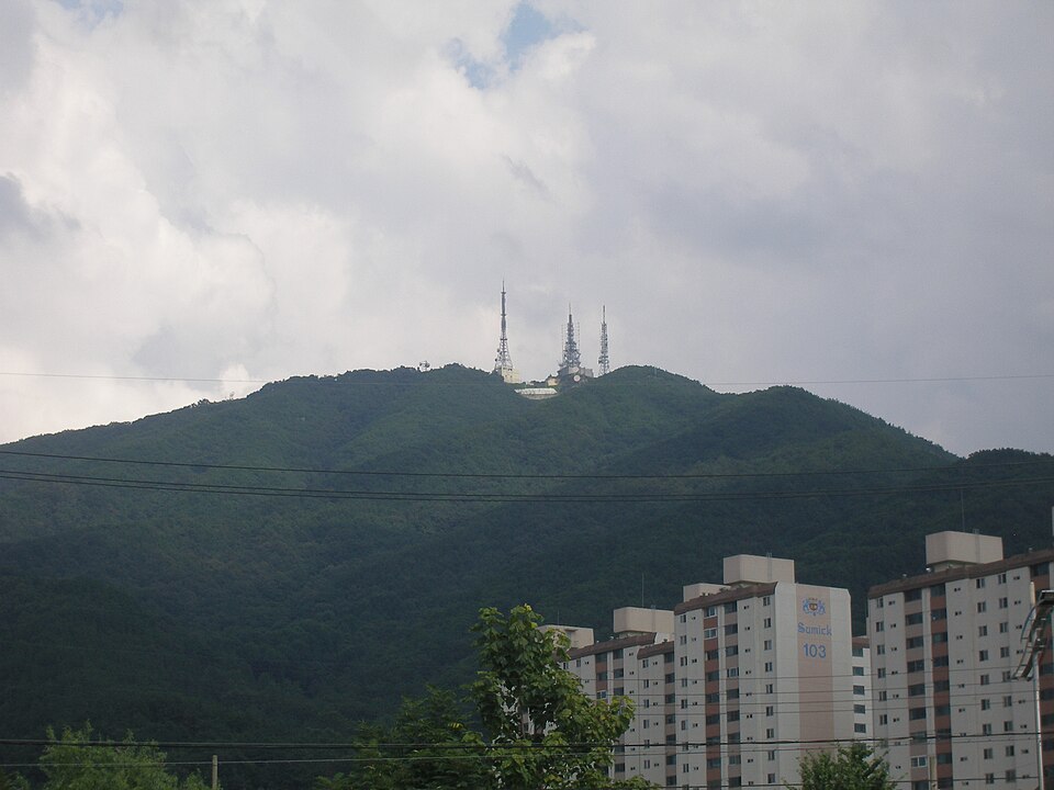 낭월동에서 바라본 식장산 — 대전 동구 검정고시 과외