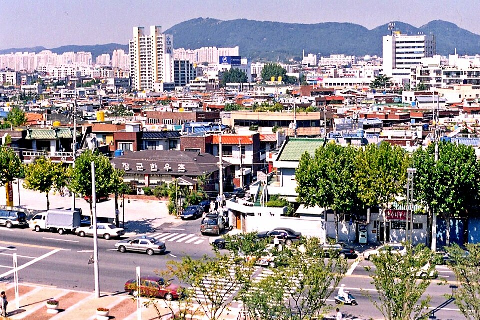 두류공원에서 내려다본 대구 달서구 일대 전경 — 달서구 검정고시 과외