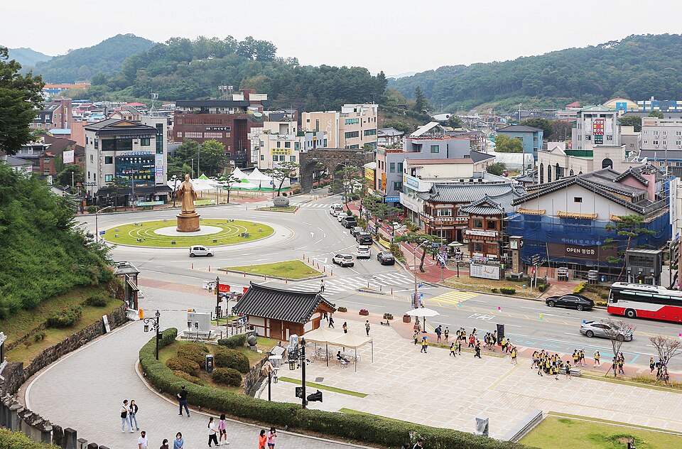 공주 공산성에서 내려다본 시내 전경 — 공주 검정고시 과외