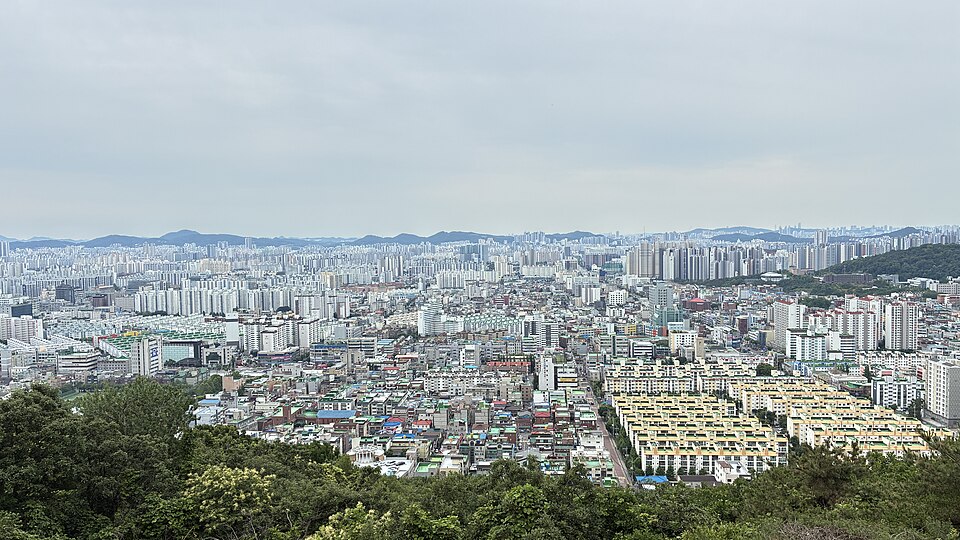 인천 계양구 시가지 전경 — 계양구 검정고시 과외