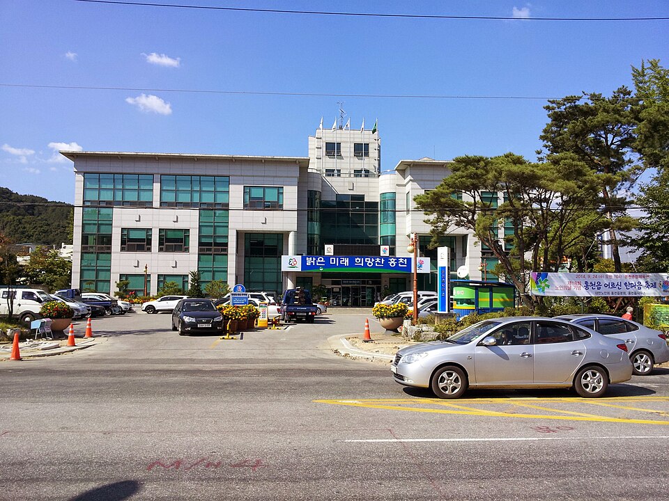 홍천읍 중심가 전경 — 강원 홍천 검정고시 과외