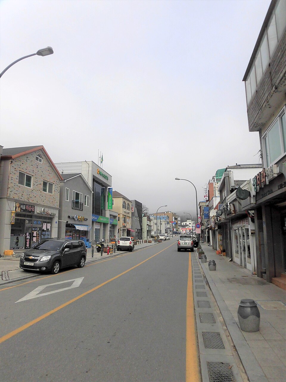 태백 시내 거리 풍경 — 태백 검정고시 과외