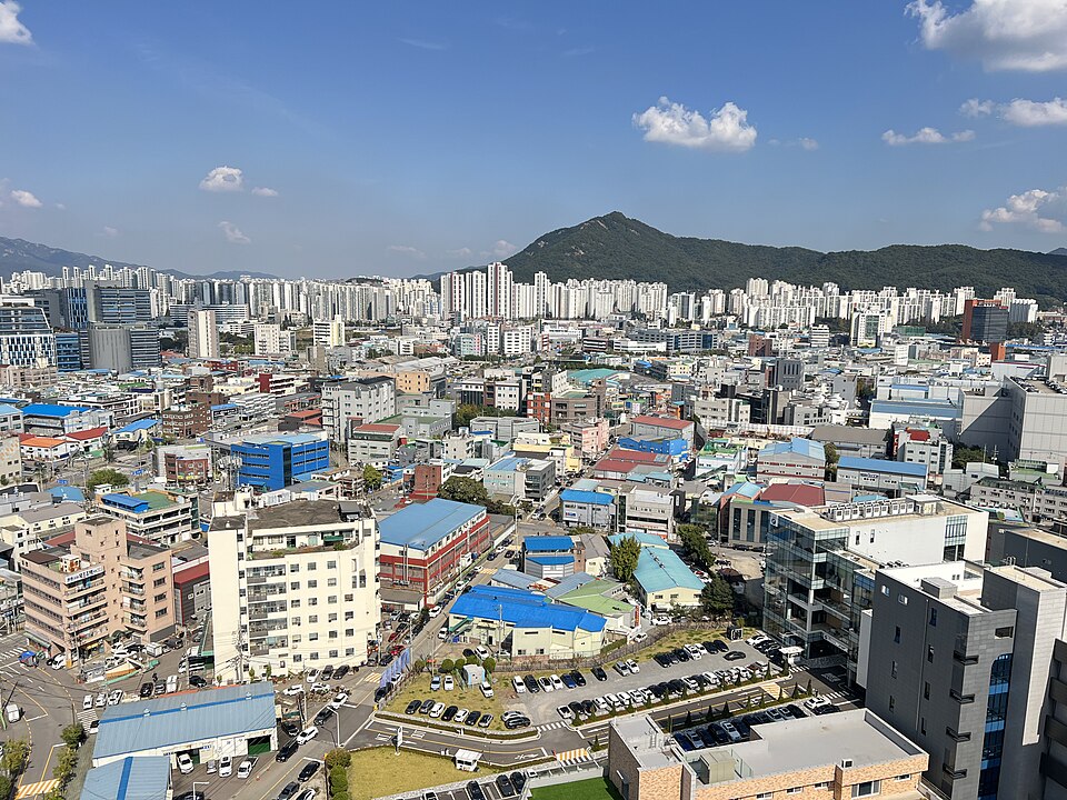 의왕 시가지 전경 — 의왕 검정고시 과외